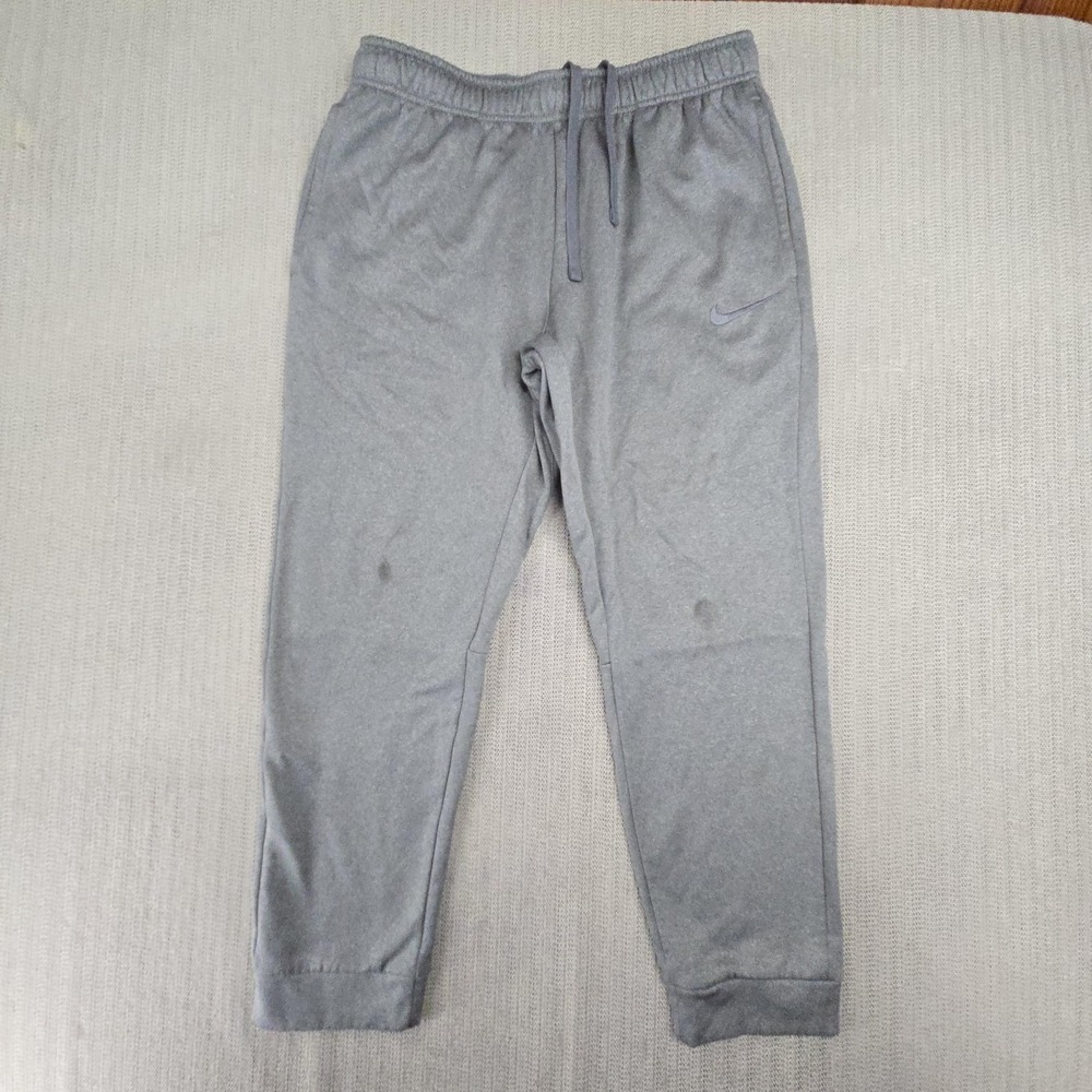 Nike Therma-FIT Slacker KO Cuffed Joggers Mens Large Gray Fleece Sweatpants